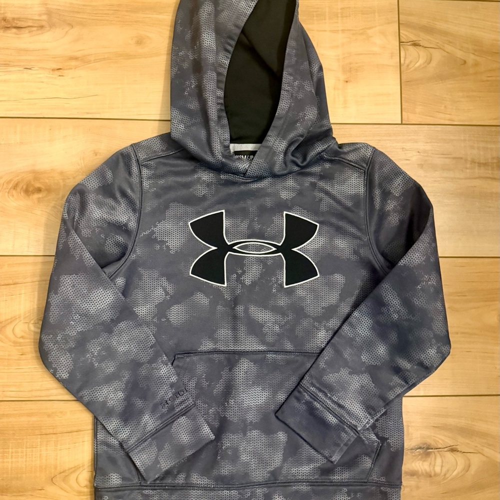 Boys Under Armour Camouflage Gray Hoodie